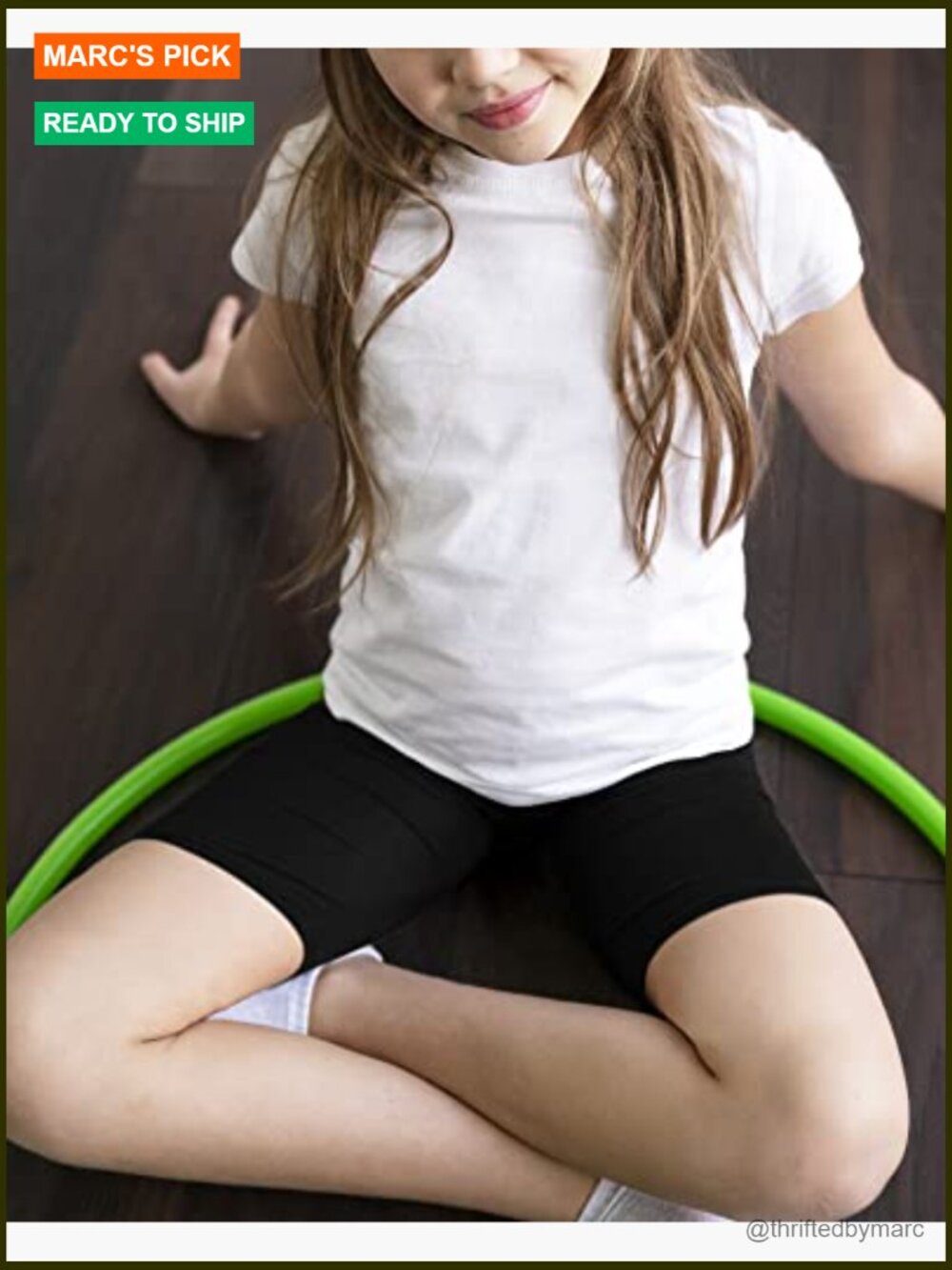 Girls Bike Shorts - Breathable Dance Biker Under Shorts for Dresses - Picture 4 of 7